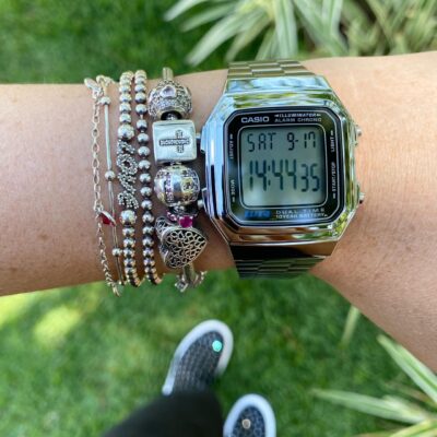 Relogio Digital Casio Vintage A178WA Prateado